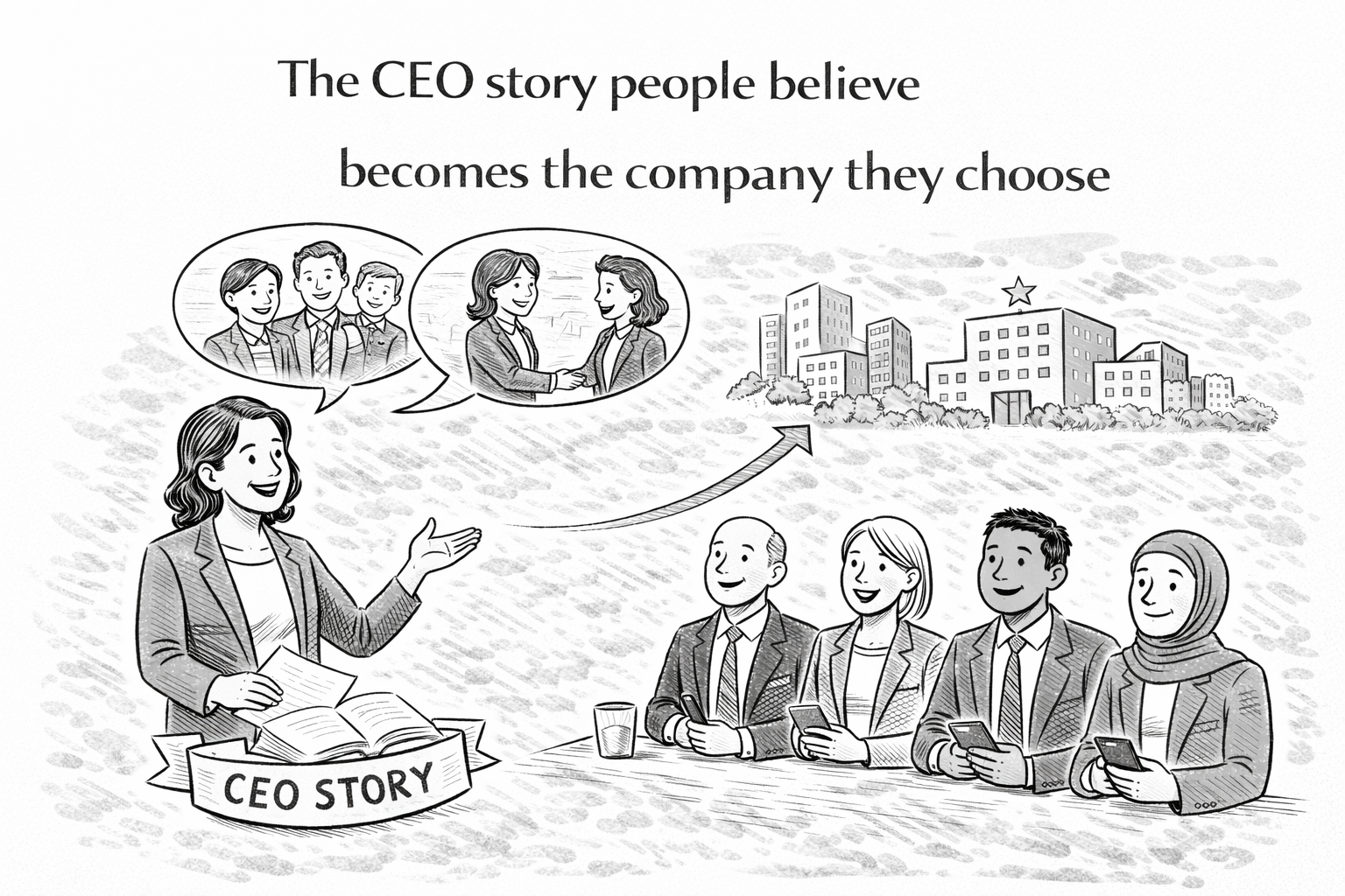 The CEO story people believe becomes the company they choose