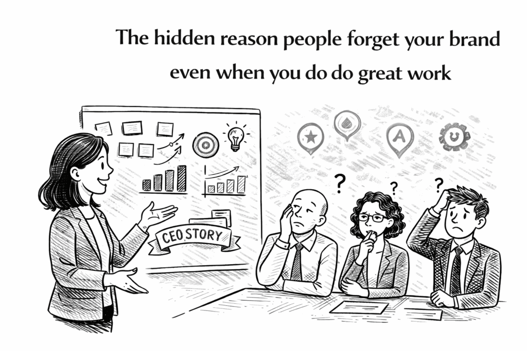 The hidden reason people forget your brand even when you do great work